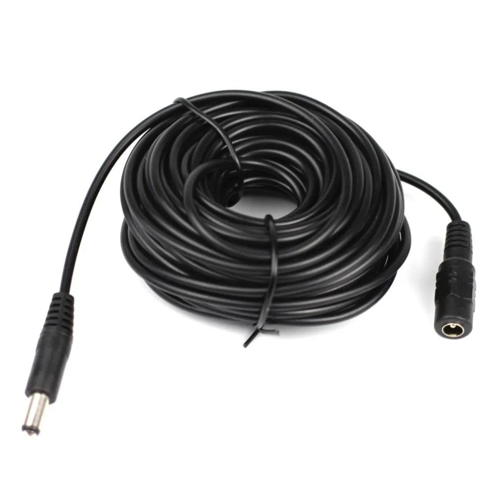 DC 12V CCTV Camera Extension Cable 3/5/10/15/20/30 Meters 5.5mmx2.1mm