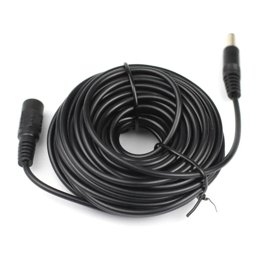 DC 12V CCTV Camera Extension Cable 3/5/10/15/20/30 Meters 5.5mmx2.1mm