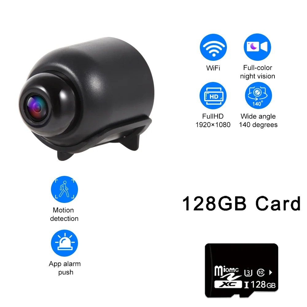 FHD 1080P Mini WiFi Camera Home Security Surveillance Camcorder