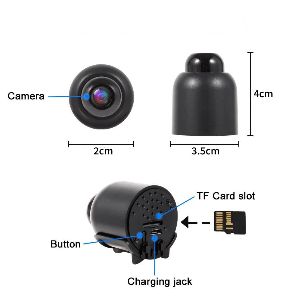 FHD 1080P Mini WiFi Camera Home Security Surveillance Camcorder