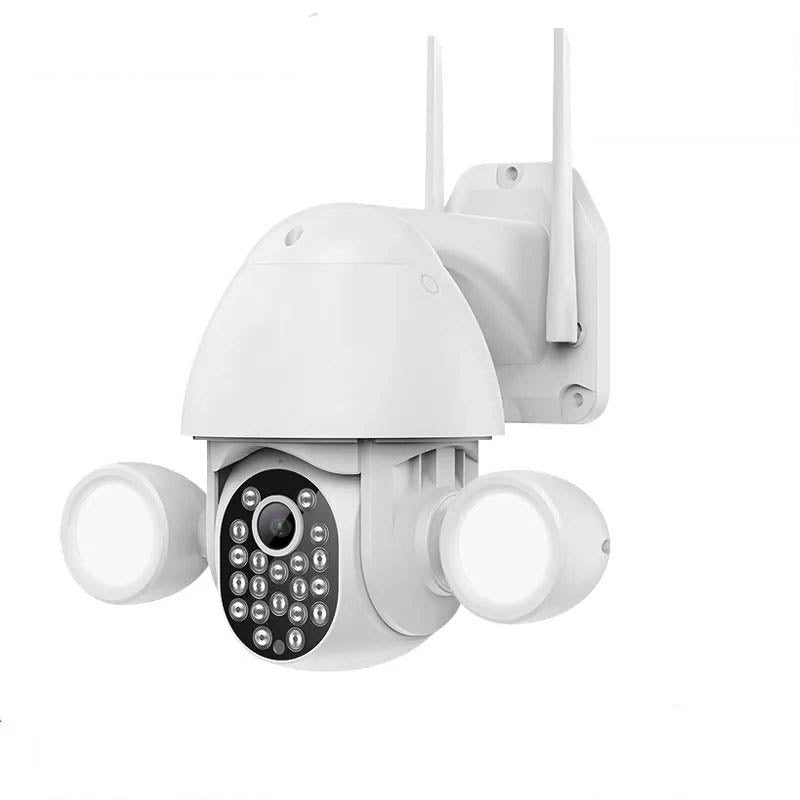 INQMEGA 5MP Tuya Smart WiFi Floodlight Security Surveillance Camera Supporting Alexa and Google Home