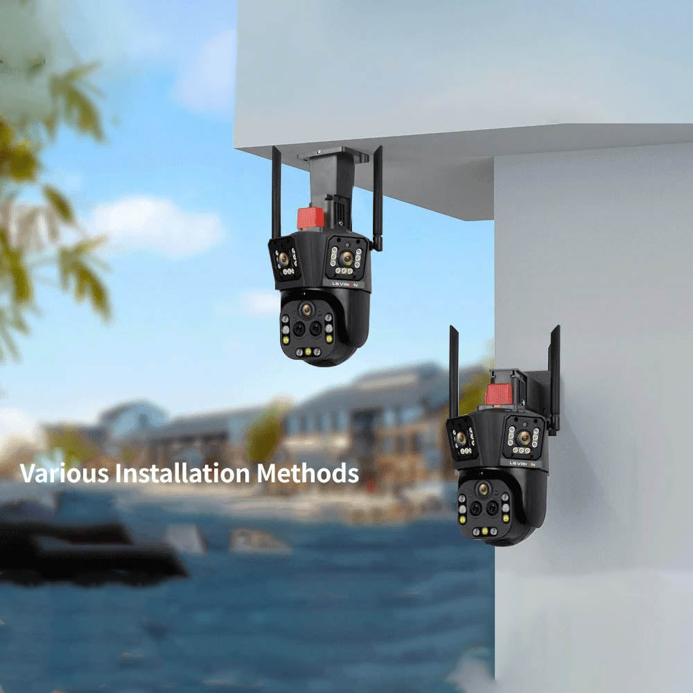 LS VISION 10K UHD WiFi/Ethernet PTZ Five-Lens Security Camera