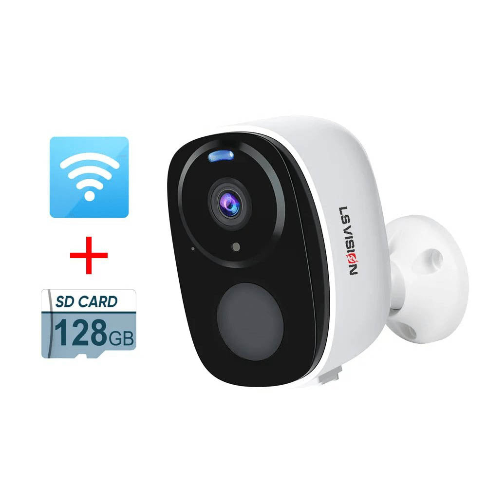 LS VISION 2K Solar Battery WiFi Security Camera