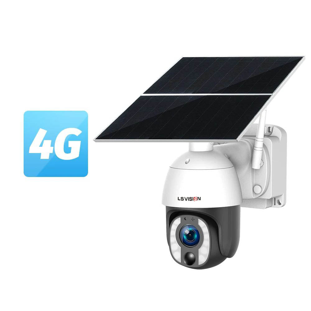 LS VISION 4G 8MP 20W Solar PTZ Surveillance CCTV Camera