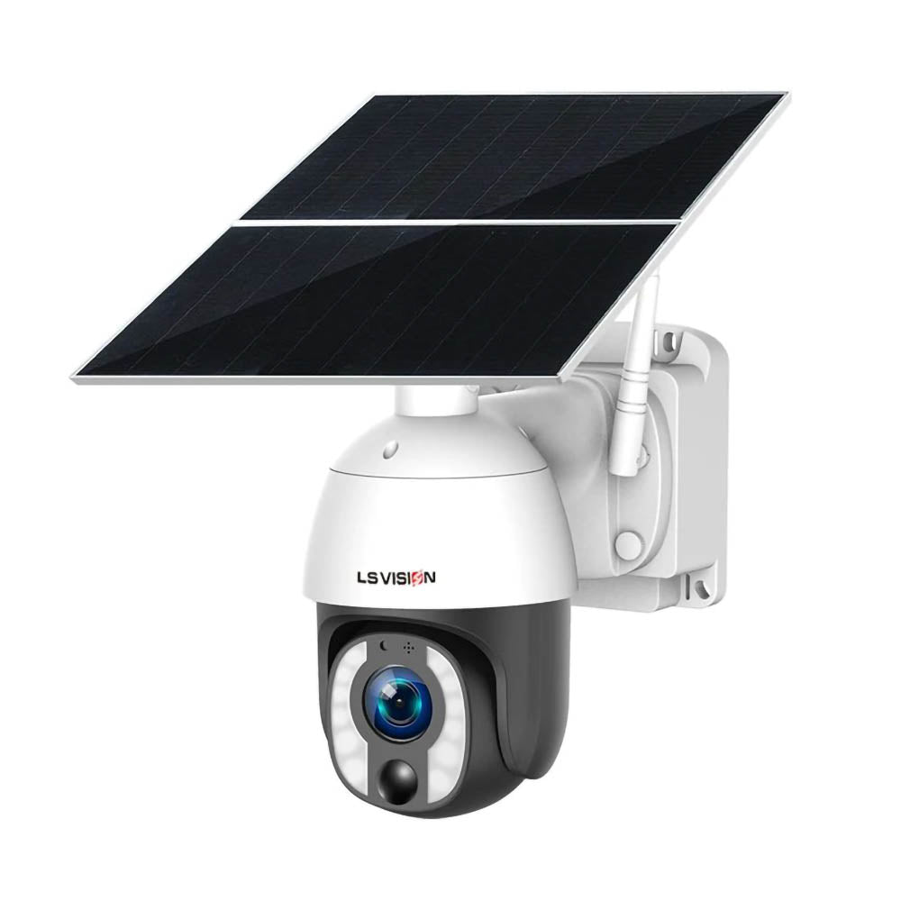 LS VISION 4G 8MP 20W Solar PTZ Surveillance CCTV Camera