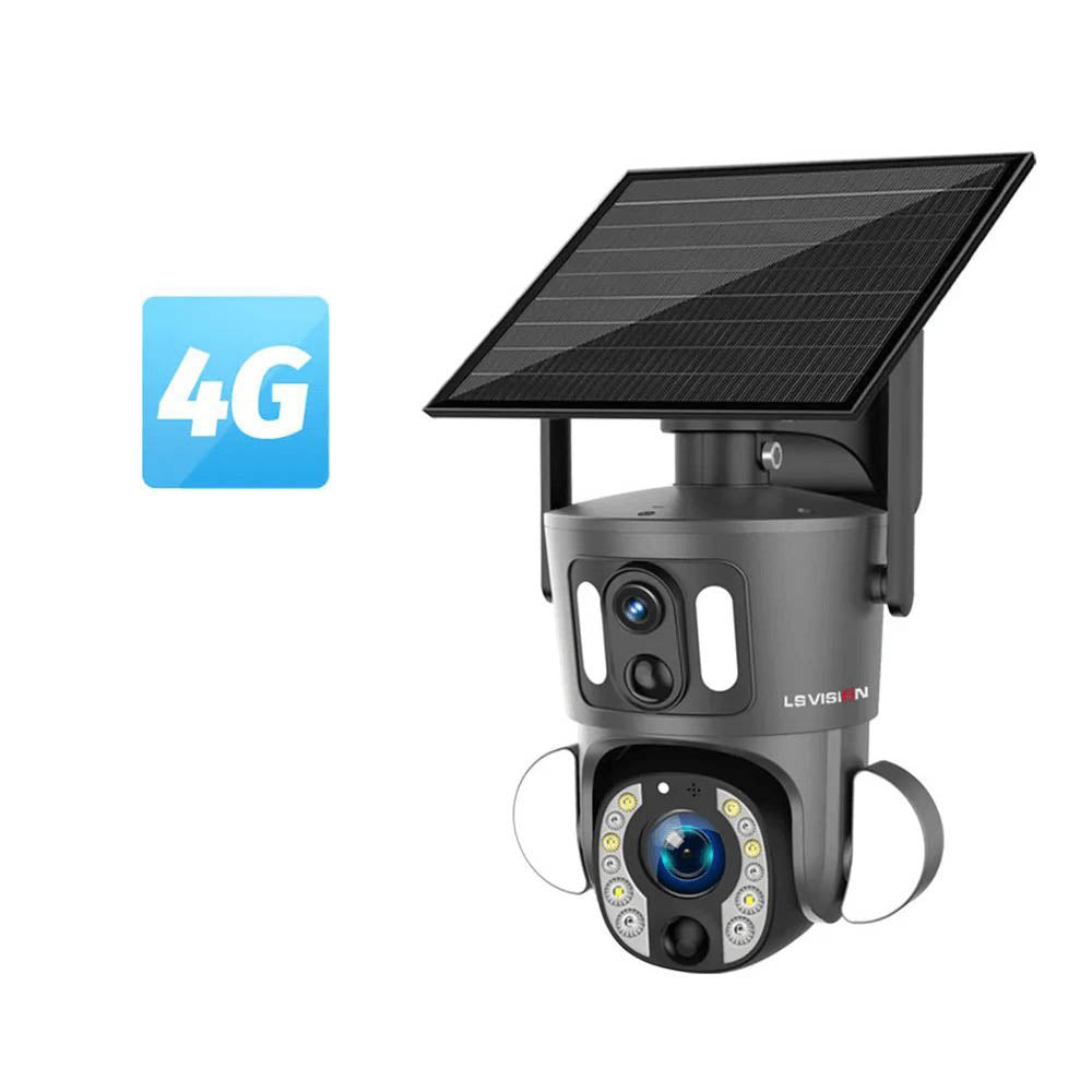 LS VISION 8MP 20X Zoom Dual Lens 4G/WiFi Solar Camera