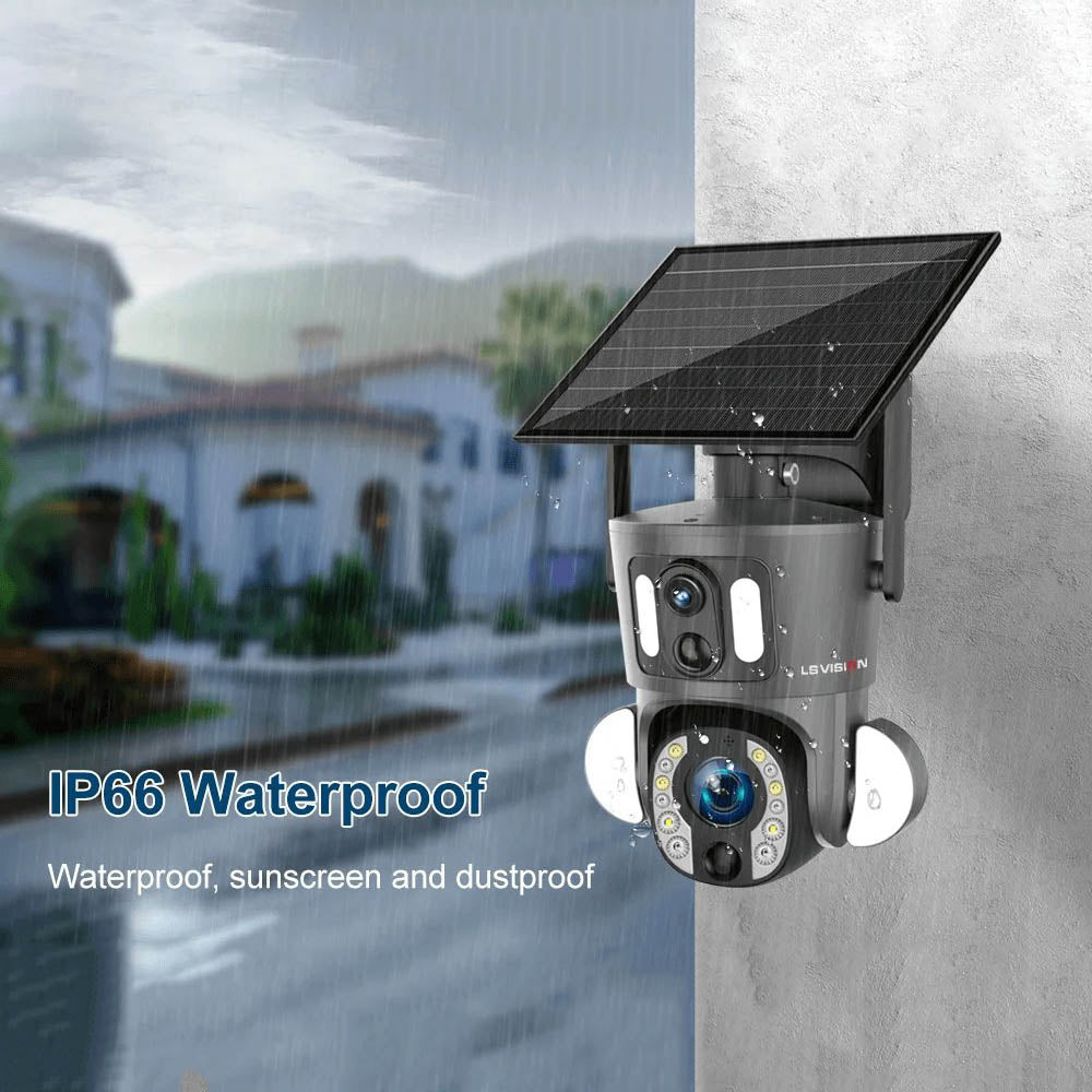 LS VISION 8MP 20X Zoom Dual Lens 4G/WiFi Solar Camera