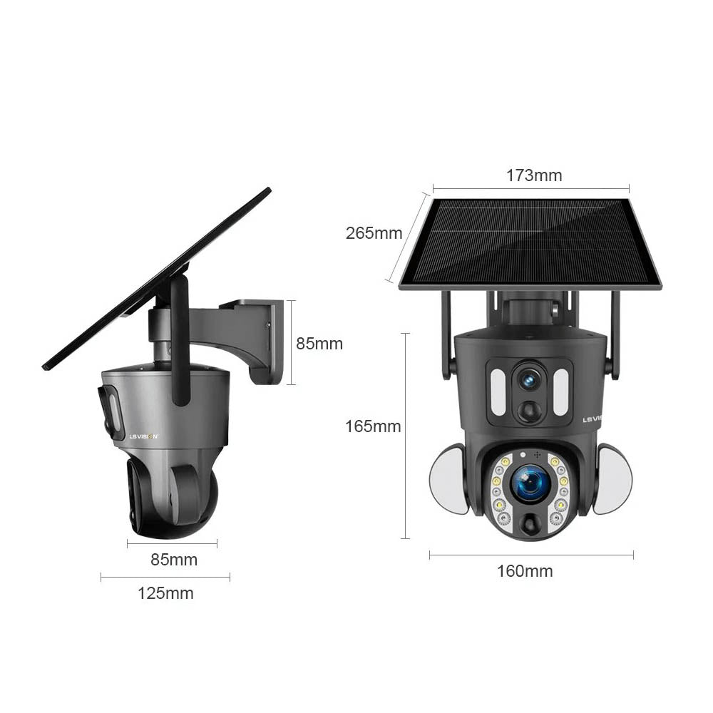 LS VISION 8MP 20X Zoom Dual Lens 4G/WiFi Solar Camera