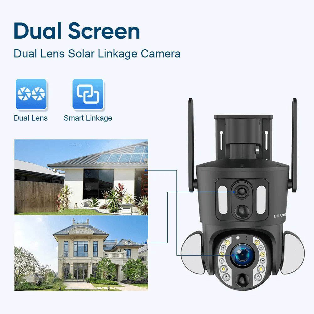 LS VISION 8MP 20X Zoom Dual Lens 4G/WiFi Solar Camera