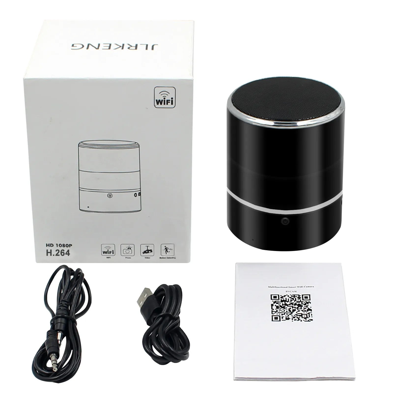 New 1080P WiFi Hidden Secret Surveillance Camera with Bluetooth Speaker