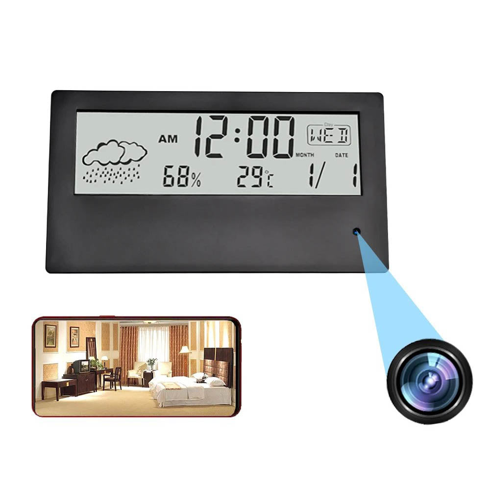 HD 1080P WiFi Clock Hidden Secret Surveillance Camera