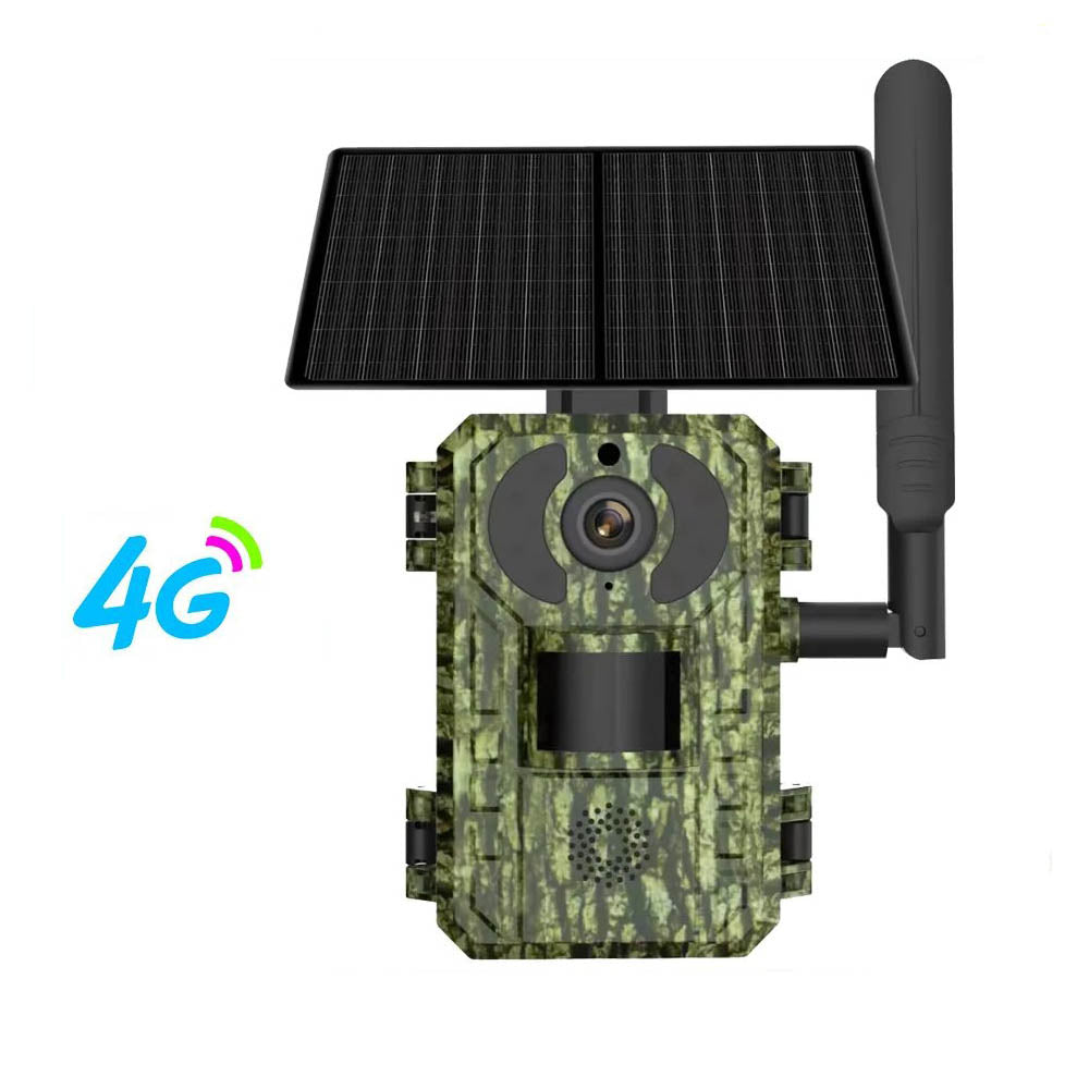 4G 2K 4MP Wildlife Solar Powered Security Surveillance Camera