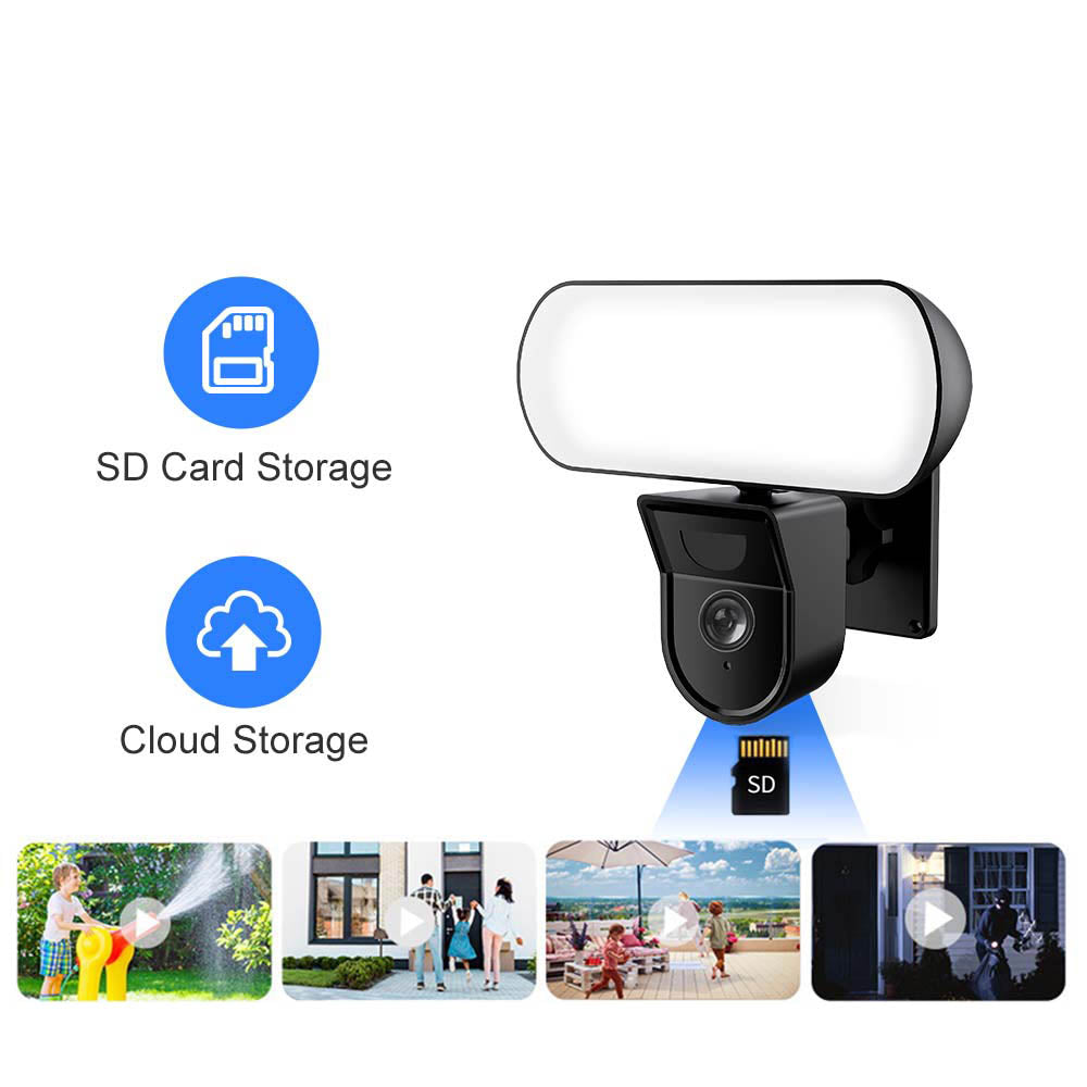 Tuya Smart 3MP Floodlight WiFi Security Surveillance CCTV Camera