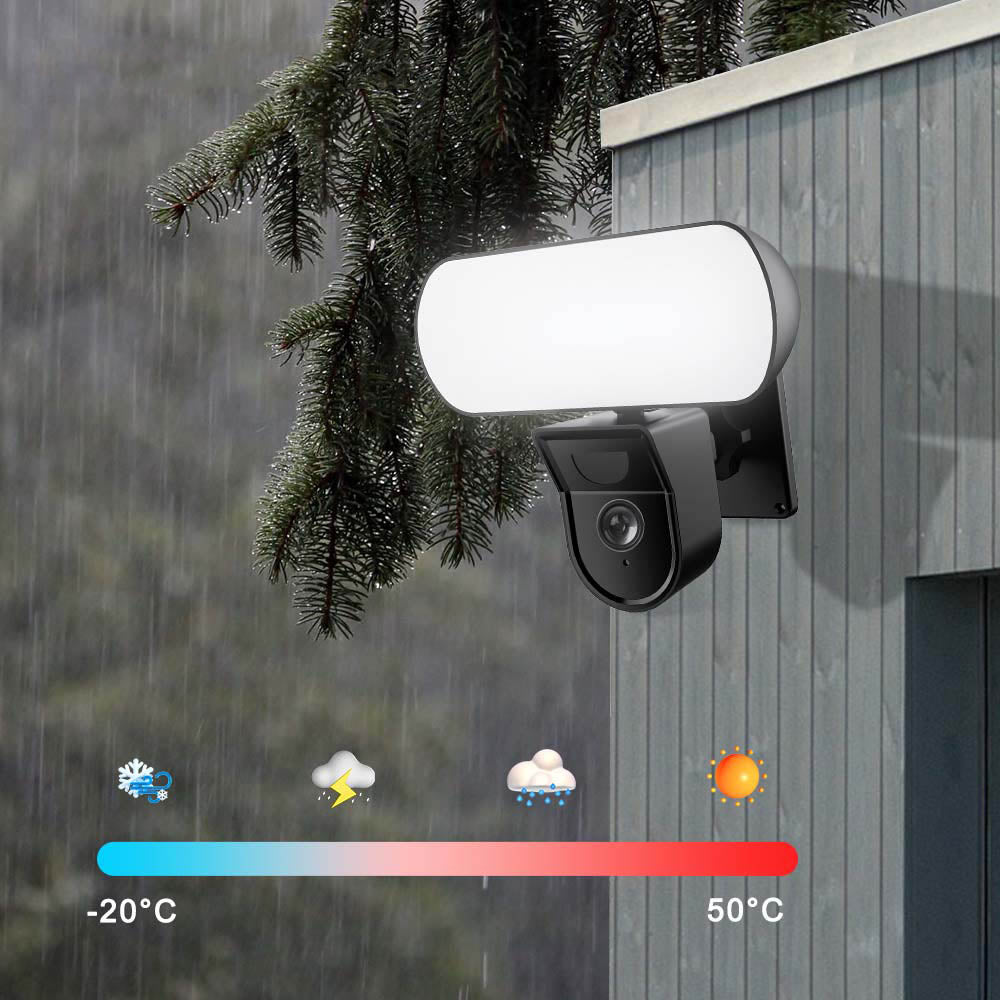 Tuya Smart 3MP Floodlight WiFi Security Surveillance CCTV Camera