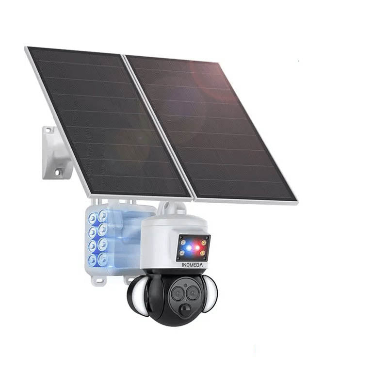 INQMEGA 6MP Dual Lens 4G Solar Powered Floodlight Camera