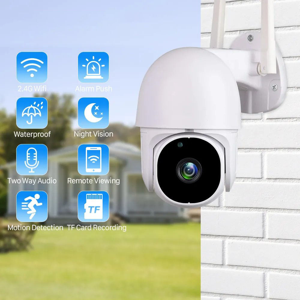 Tuya Smart 3MP WiFi Outdoor PTZ Security Surveillance CCTV Camera