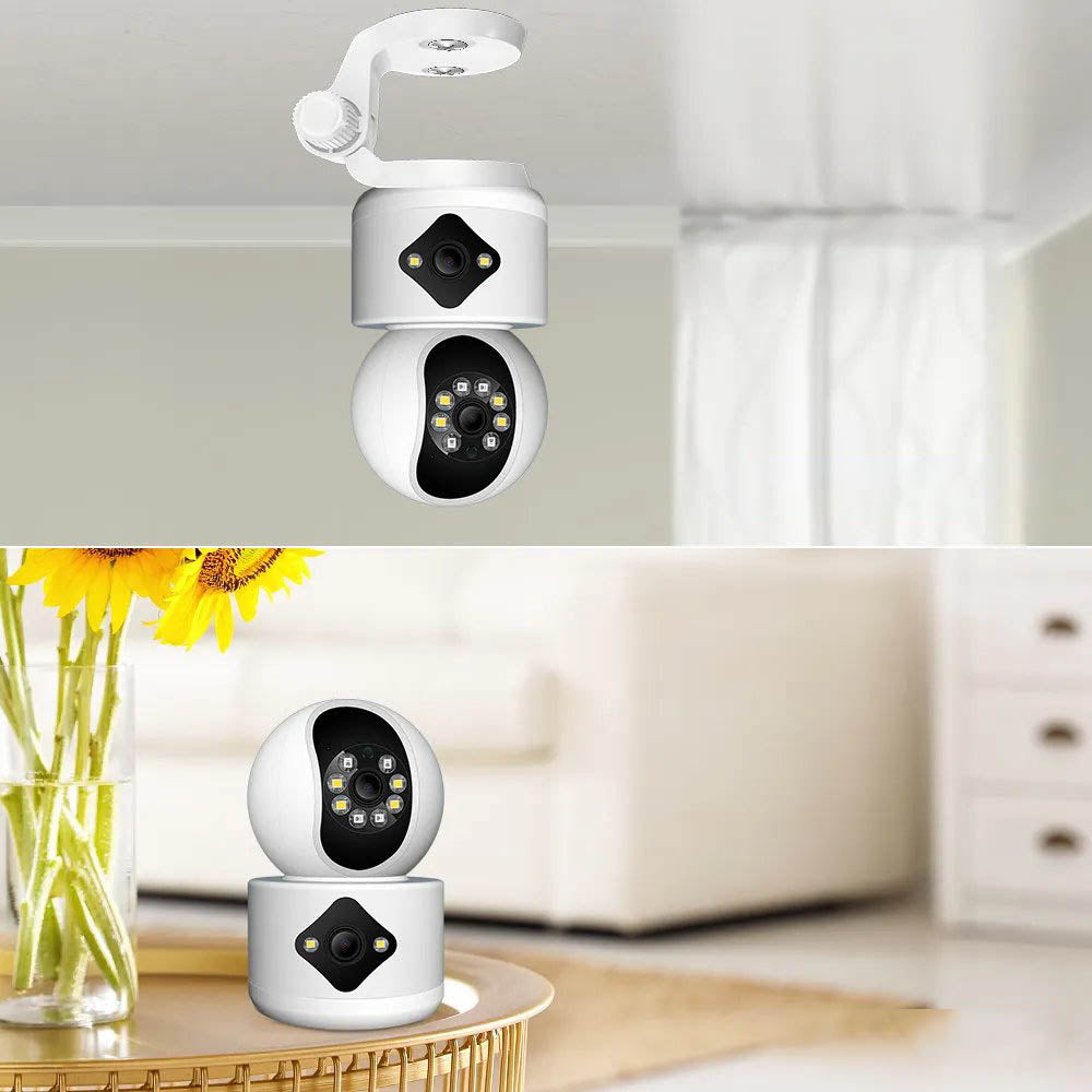 ANBIUX Indoor 4MP Dual Lens PTZ Mini WiFi Security Surveillance CCTV Camera