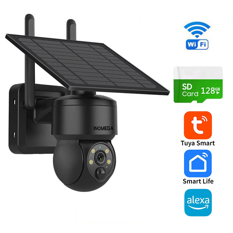 Tuya Smart 3MP 4G/WiFi Solar Powered Security Surveillance CCTV Camera