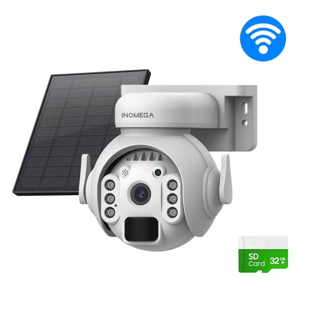 INQMEGA 5MP 4G/WiFi Solar Powered Security Surveillance CCTV Camera