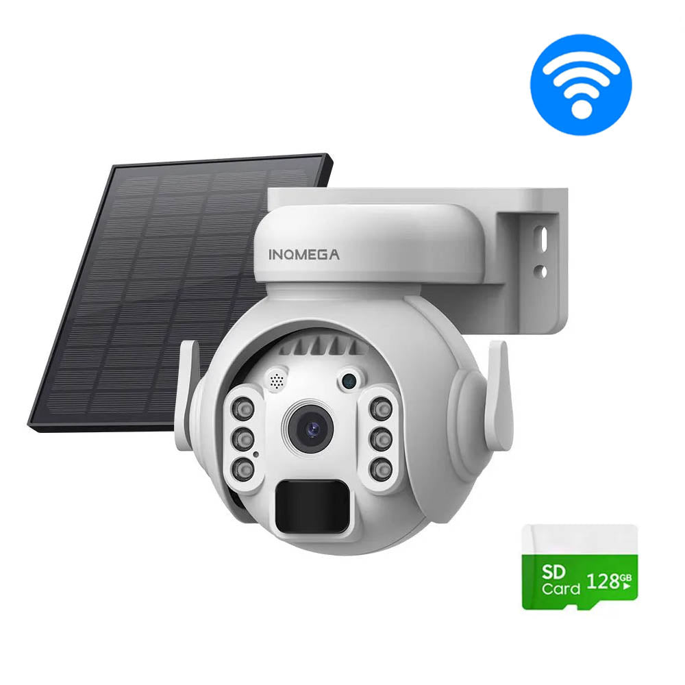 INQMEGA 5MP 4G/WiFi Solar Powered Security Surveillance CCTV Camera