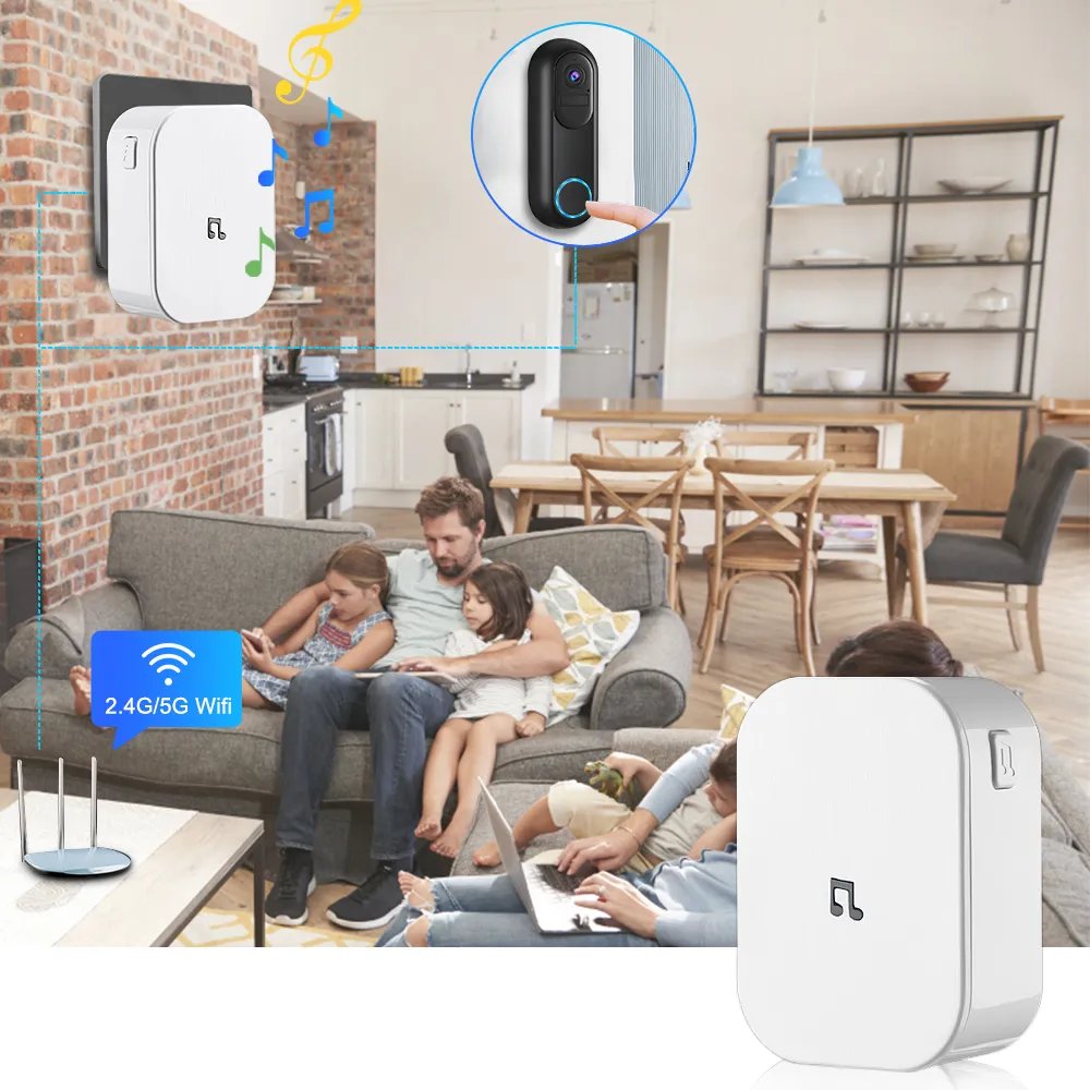 Tuya Smart WiFi 1080P Security Surveillance Video Doorbell